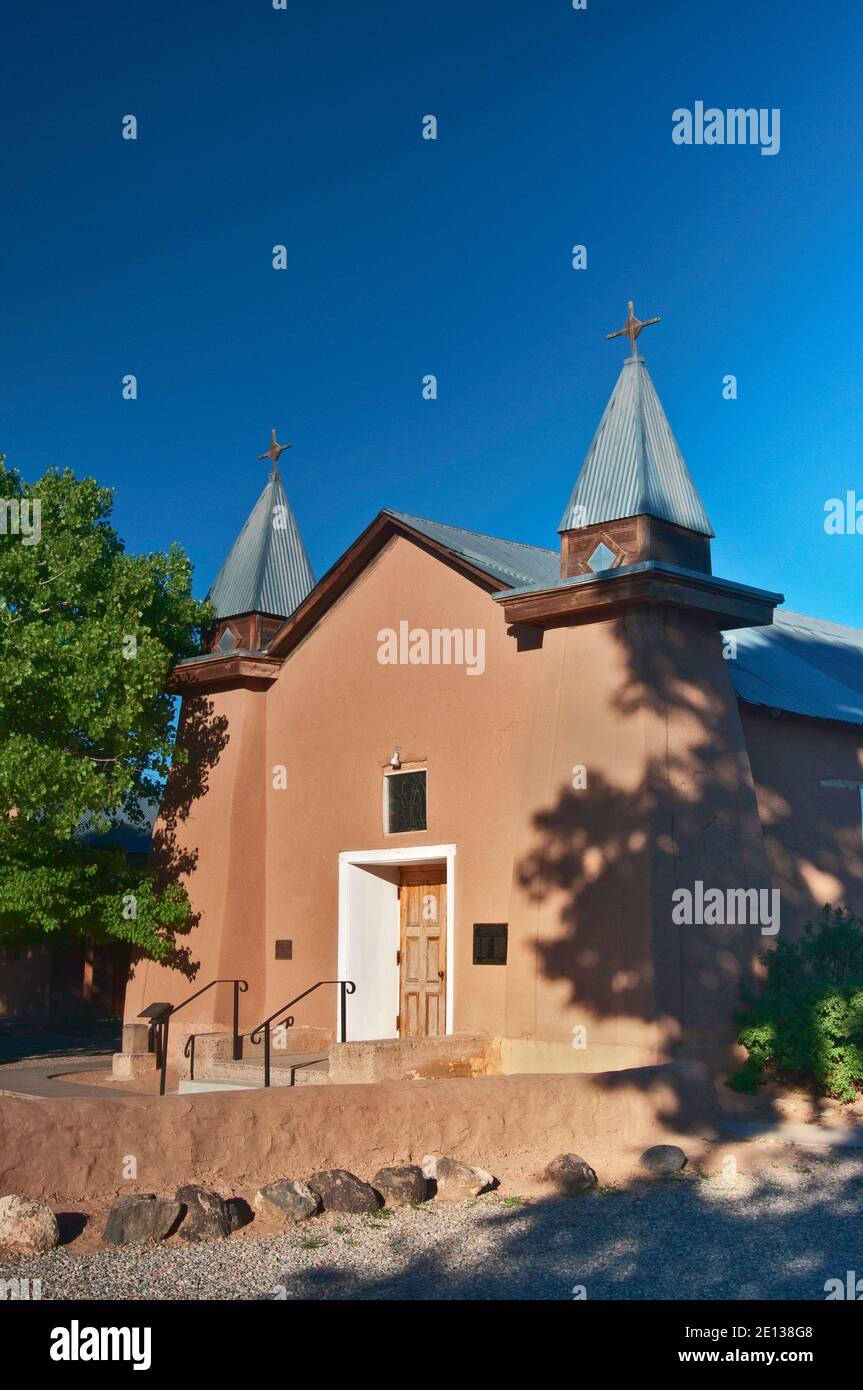 Alte San Ysidro Kirche in Corrales, New Mexico, USA Stockfoto