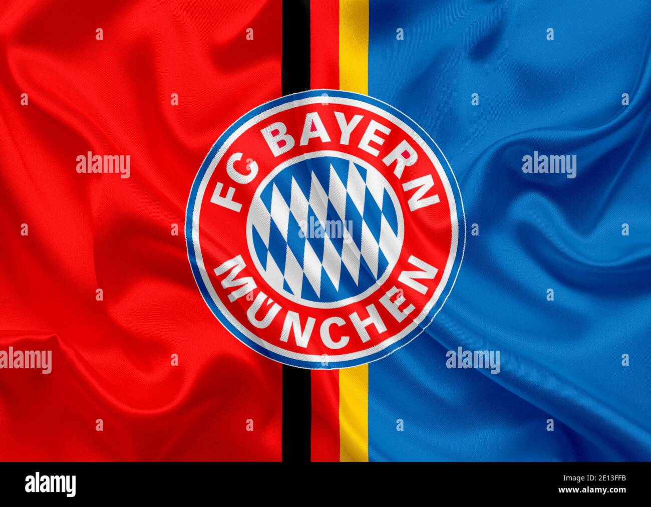 Die nahwinkende Flagge von Bayern munichen Stockfoto