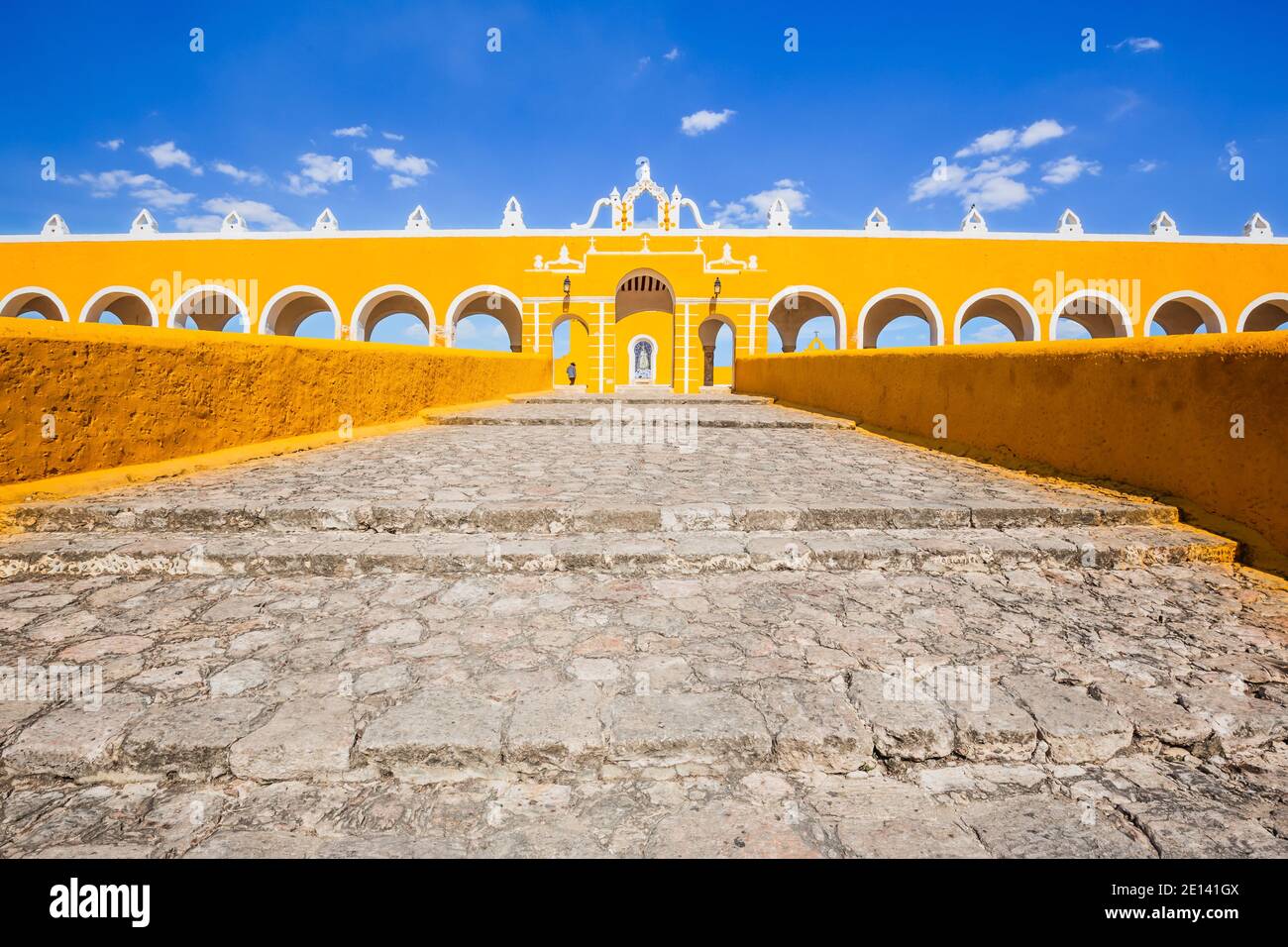 Izamal, Mexiko. Kloster des Heiligen Antonius von Padua. Stockfoto