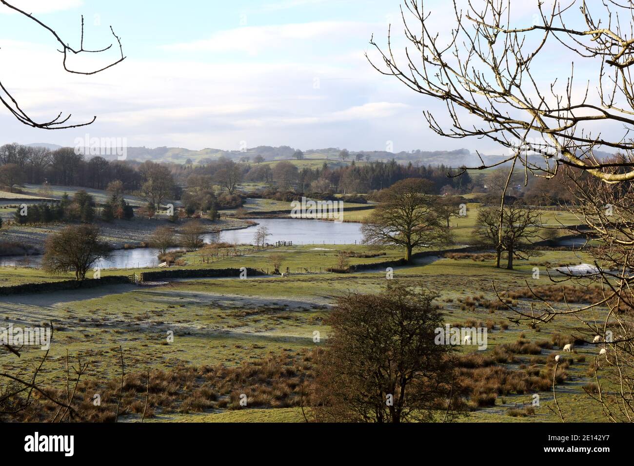 South Cumbria Landscape, English Lake District National Park. Stockfoto