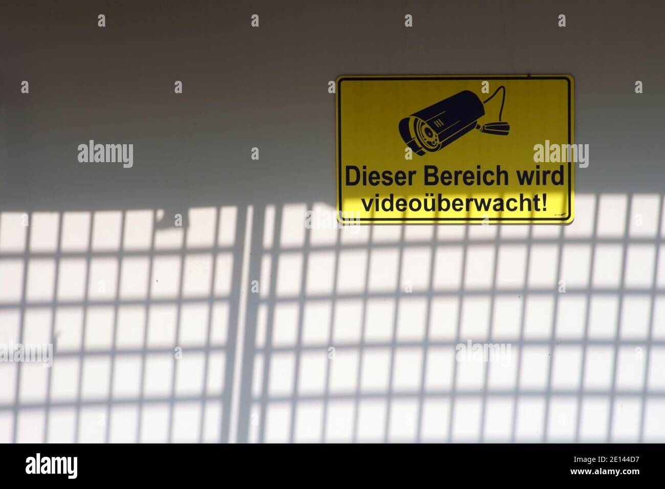 Videoüberwachung Signieren Stockfoto
