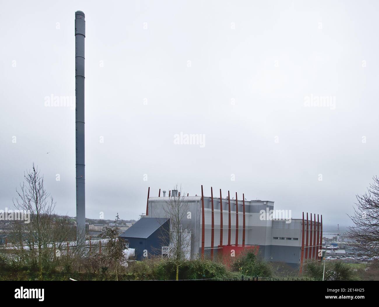 MVV Umwelt Devonport Energie aus dem Blockheizkraftwerk in Plymouth. Stockfoto