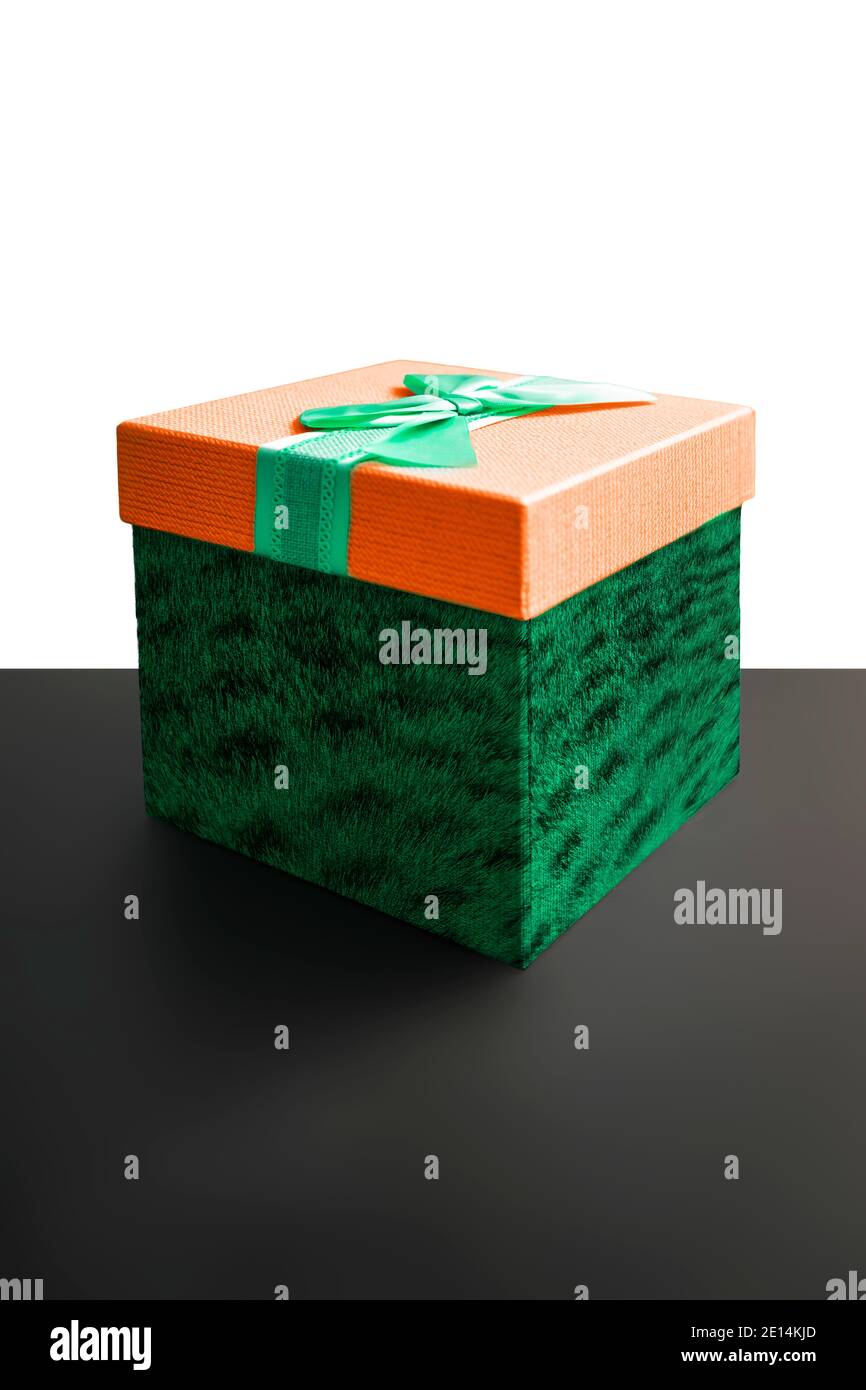 Kreatives Geschenk in funky Farben Stockfoto