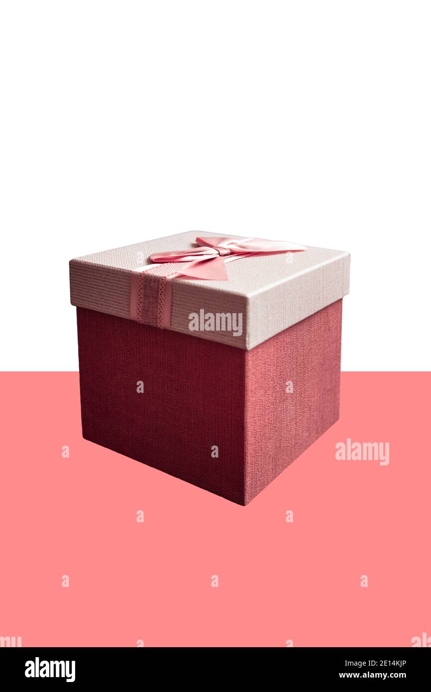 Geschenke in einer Box in Pastellfarben Stockfoto