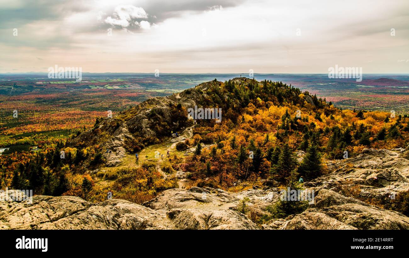 Mont Ham, Kanada - September 25 2020: Panoramablick vom Mont Ham in Quebec Kanada Stockfoto