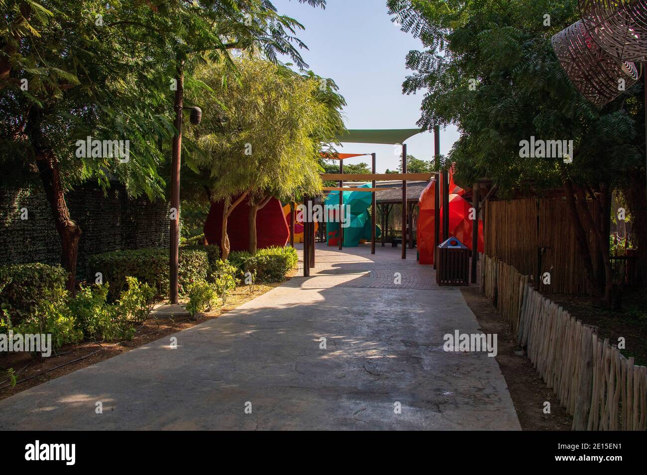 Dubai - VAE, 12.29.2020 in einem Dubai Safari Park. Stockfoto