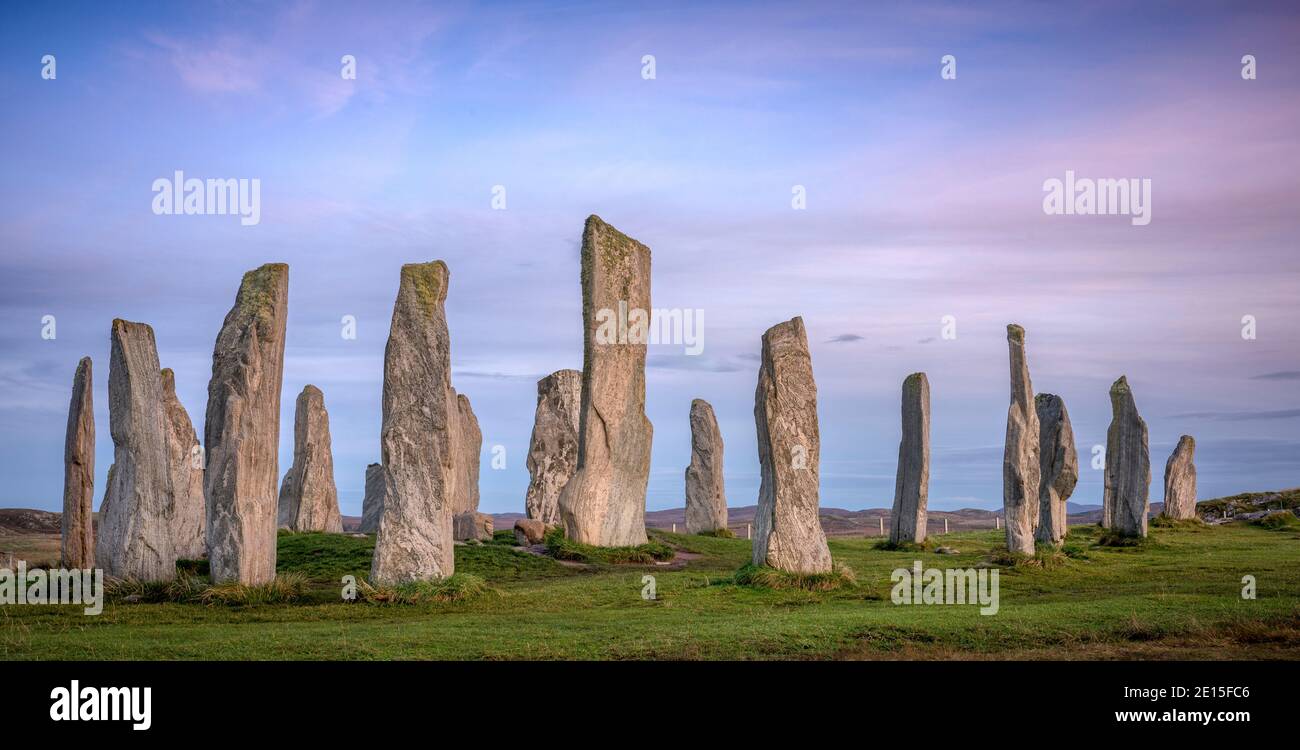 Isle of Lewis, Schottland: Stehende Steine in Callanish Stockfoto