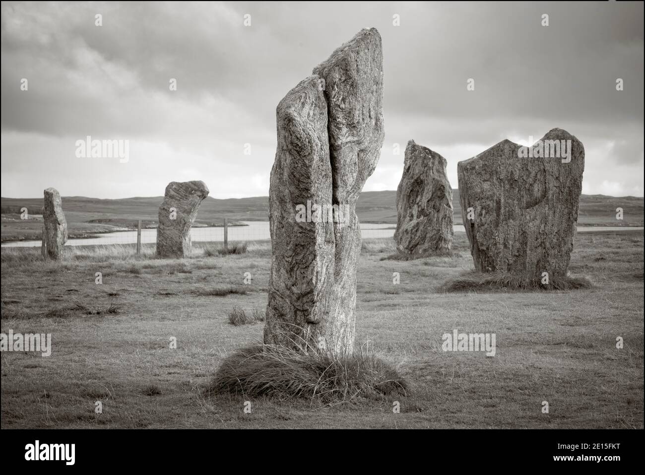 Isle of Lewis, Schottland: Stehende Steine in Callanish Stockfoto