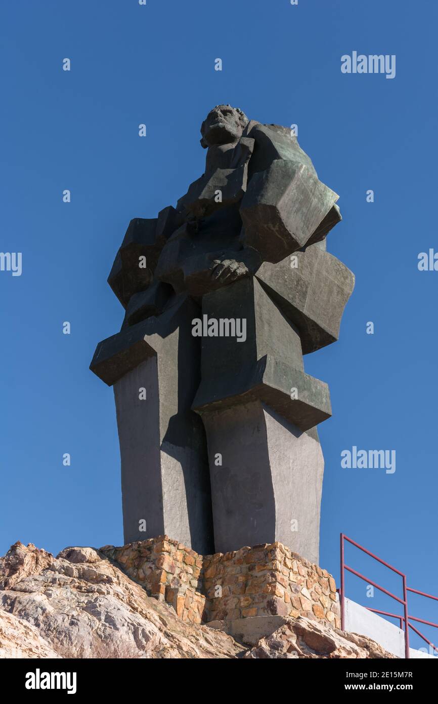 Denkmal für die Bergleute in Puertollano, Ciudad Real, Spanien Stockfoto
