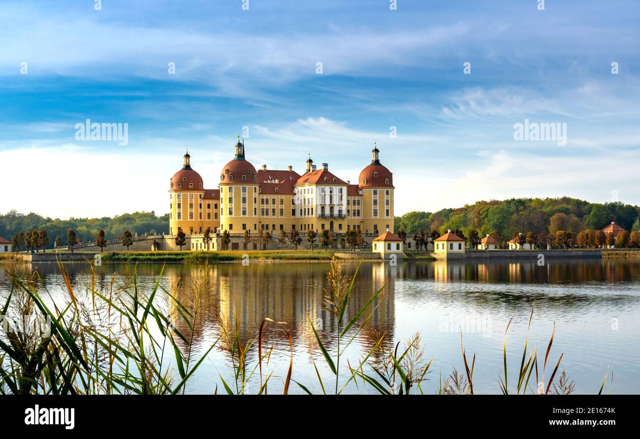 Schloss Moritzburg Stockfoto