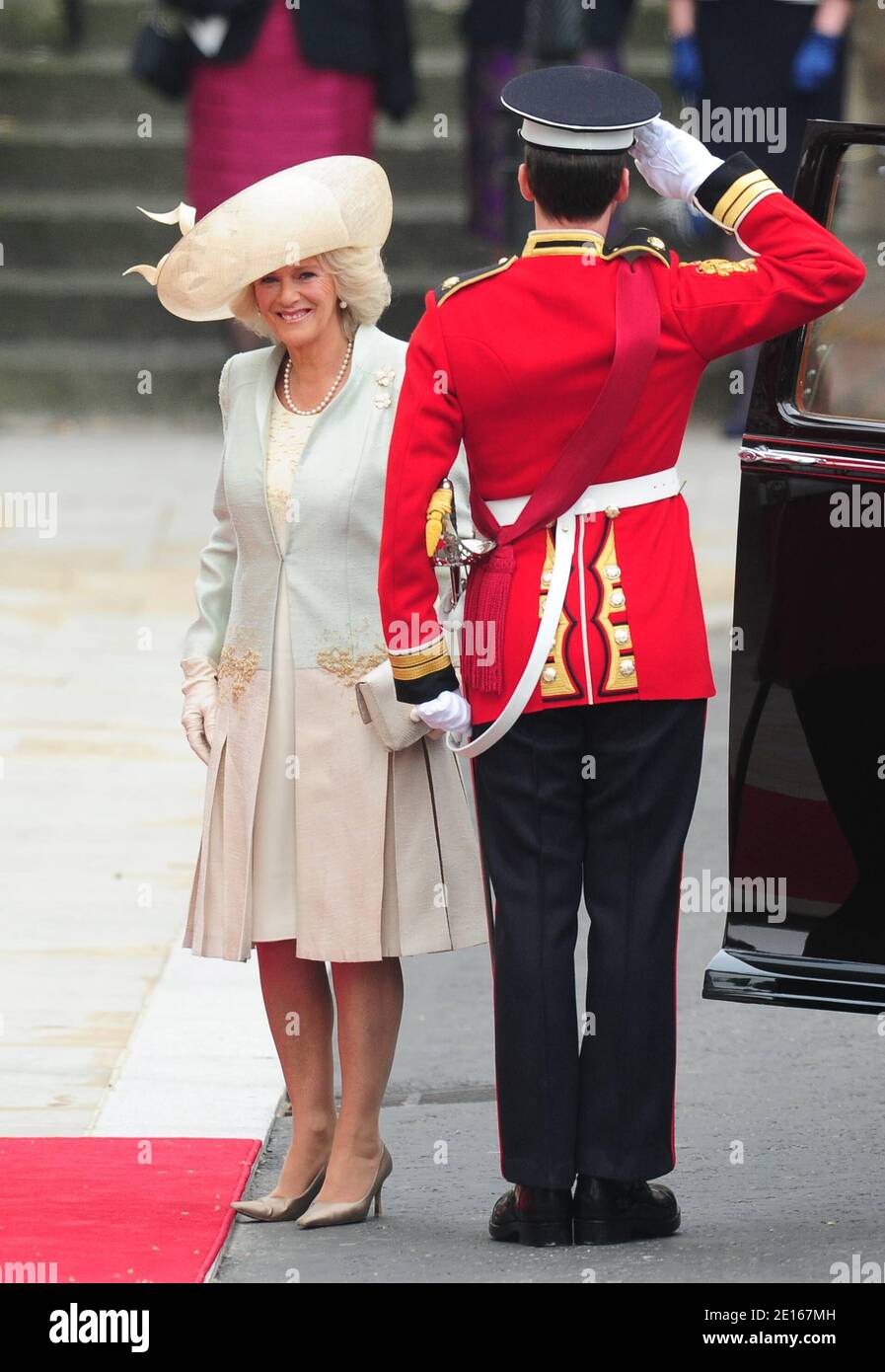 Prinz Charles, der Prinz von Wales und Camilla Herzogin von Cornwall kommen in Westminster Abbey zur Hochzeit von Prinz William mit Kate Middleton, in London, Großbritannien, am 29. April 2011 an. Foto von Frederic Nebinger/ABACAPRESS.COM Stockfoto
