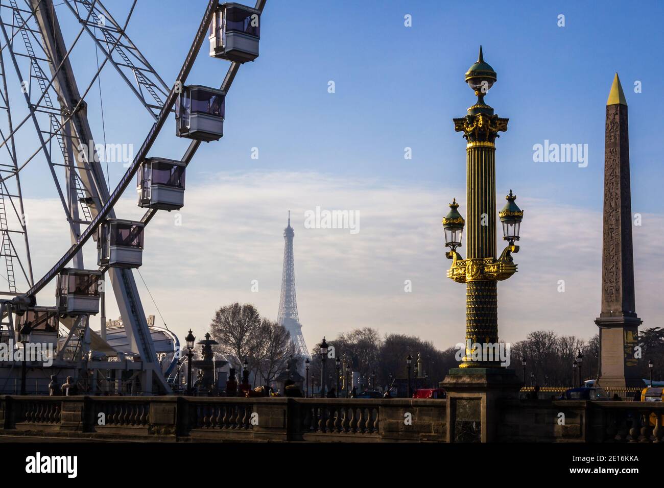 Place der concorde in Paris, Frankreich Stockfoto