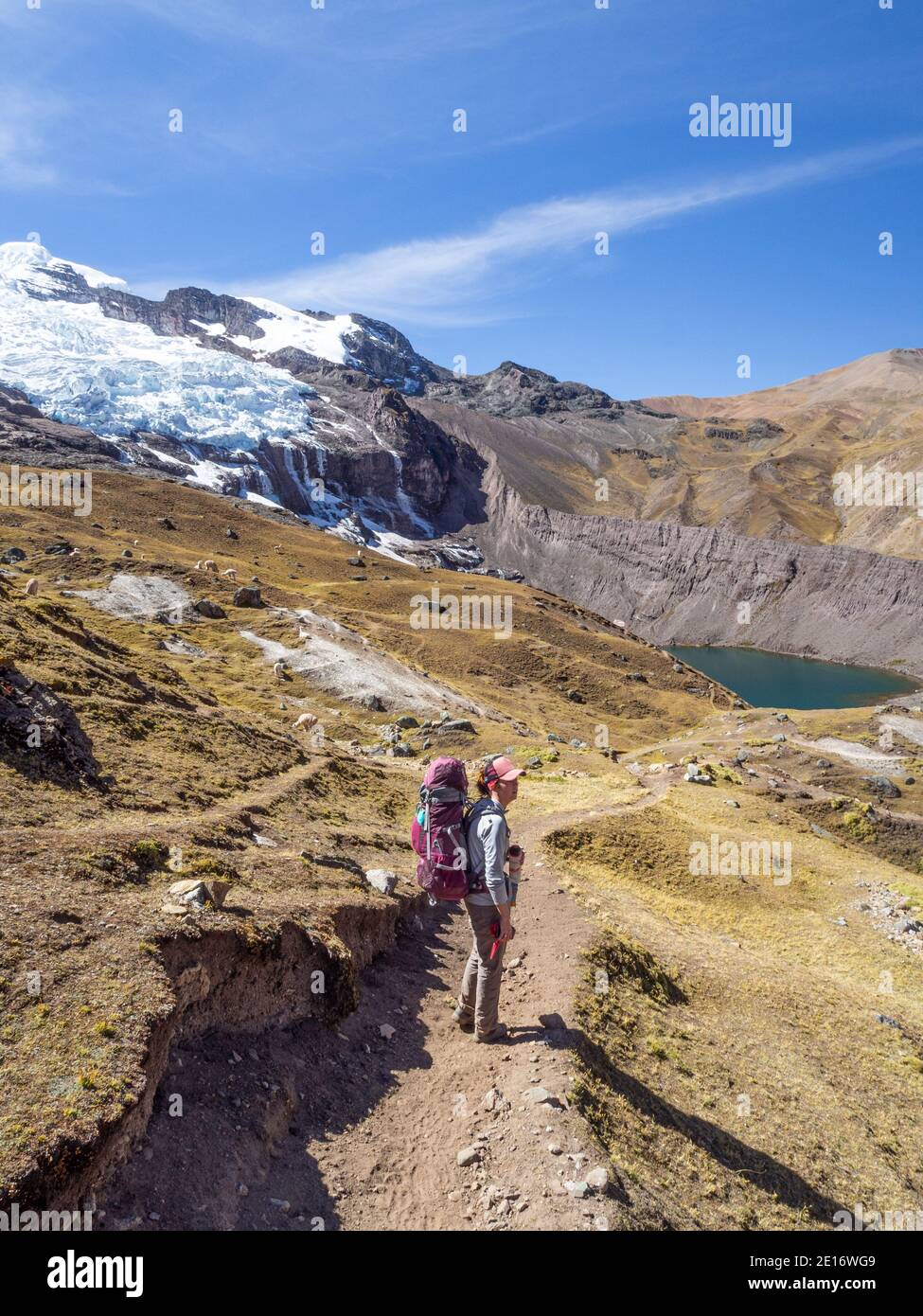 Reisen & Trekking in Peru Stockfoto