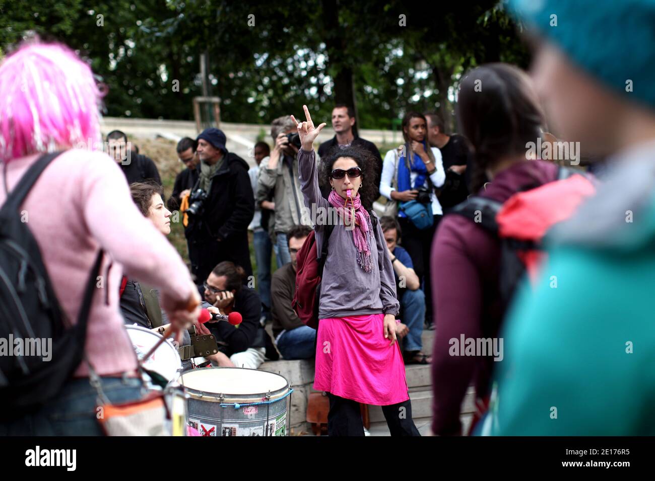 Anti-G8-Treffen Stalingrad in Paris, Frankreich, am 26. Mai 2011. Foto von Stephane Lemouton/ABACAPRESS.COM Stockfoto