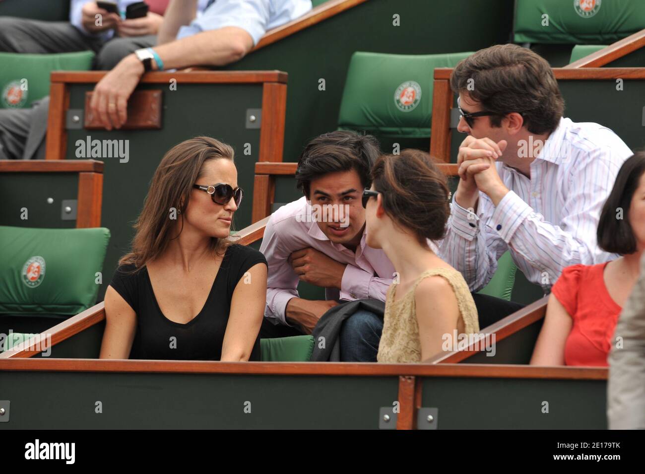 Pippa Middleton Teilnahme an der Französisch Tennis Open 2011 in Roland Garros Arena in Paris, Frankreich am 30. Mai 2011. Foto von Thierry Orban/ABACAPRESS.COM Stockfoto