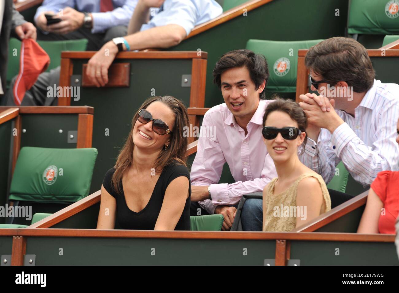 Pippa Middleton Teilnahme an der Französisch Tennis Open 2011 in Roland Garros Arena in Paris, Frankreich am 30. Mai 2011. Foto von Thierry Orban/ABACAPRESS.COM Stockfoto