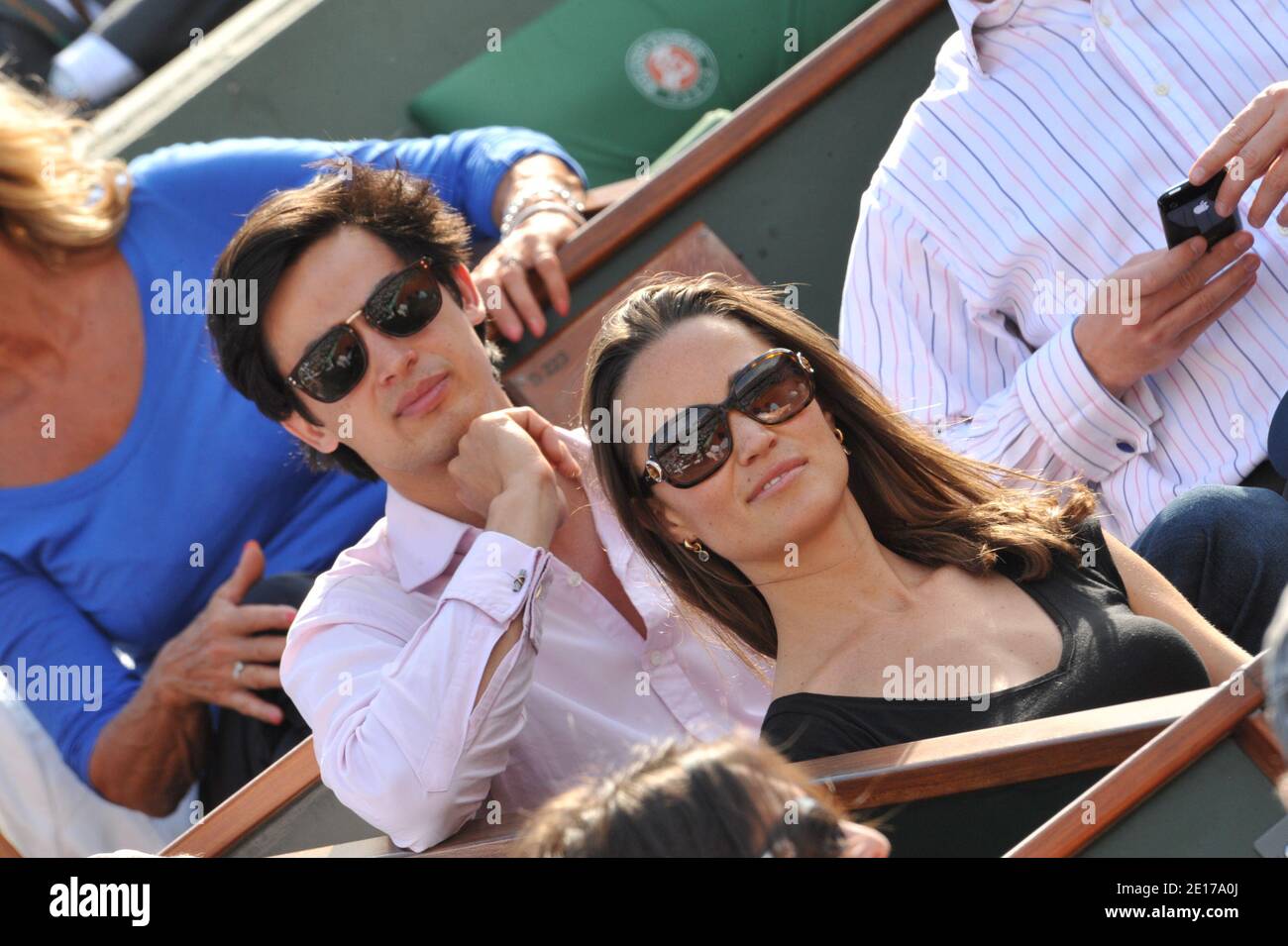 Pippa Middleton Teilnahme an der Französisch Tennis Open 2011 in Roland Garros Arena in Paris, Frankreich am 30. Mai 2011. Foto von Thierry Orban/ABACAPRESS.COM Stockfoto