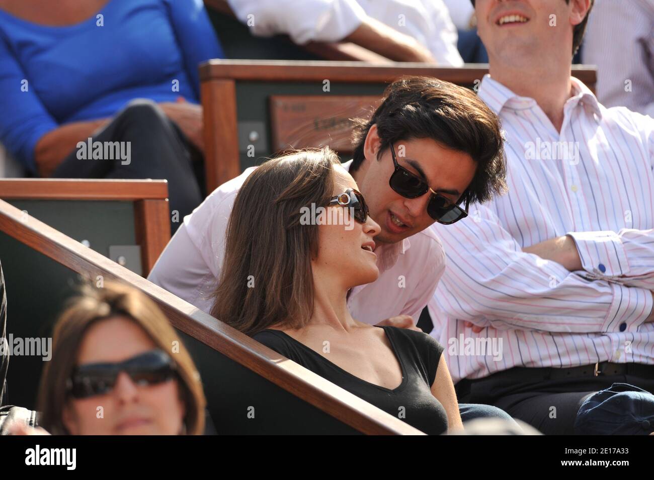 Pippa Middleton Teilnahme an der Französisch Tennis Open 2011 in Roland Garros Arena in Paris, Frankreich am 30. Mai 2011. Foto von Thierry Orban/ABACAPRESS.COM Stockfoto