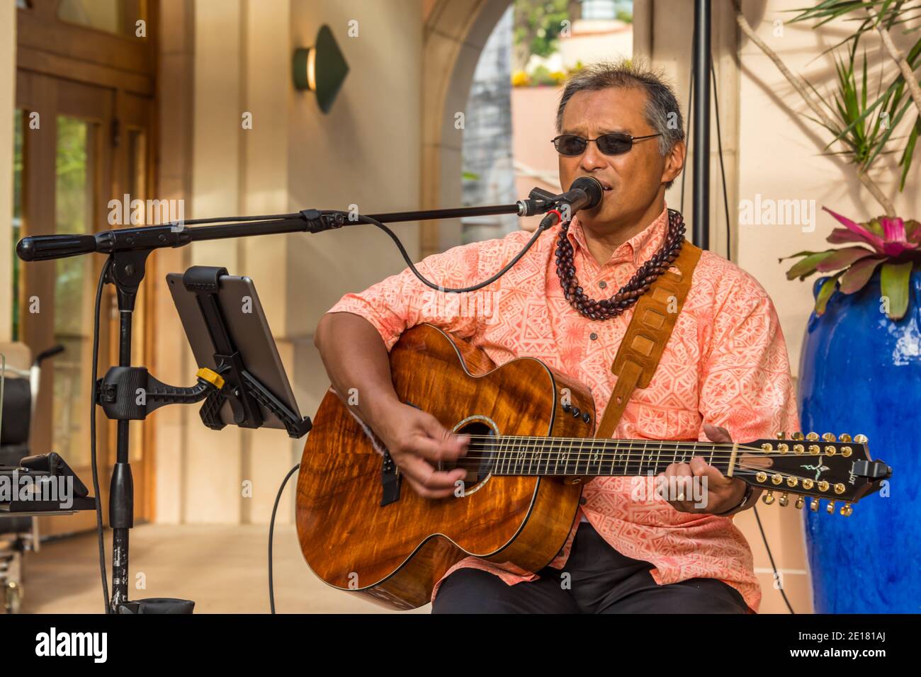 Maui, Hawaii, Wailea Beach, Larry Tritt Auf Stockfoto