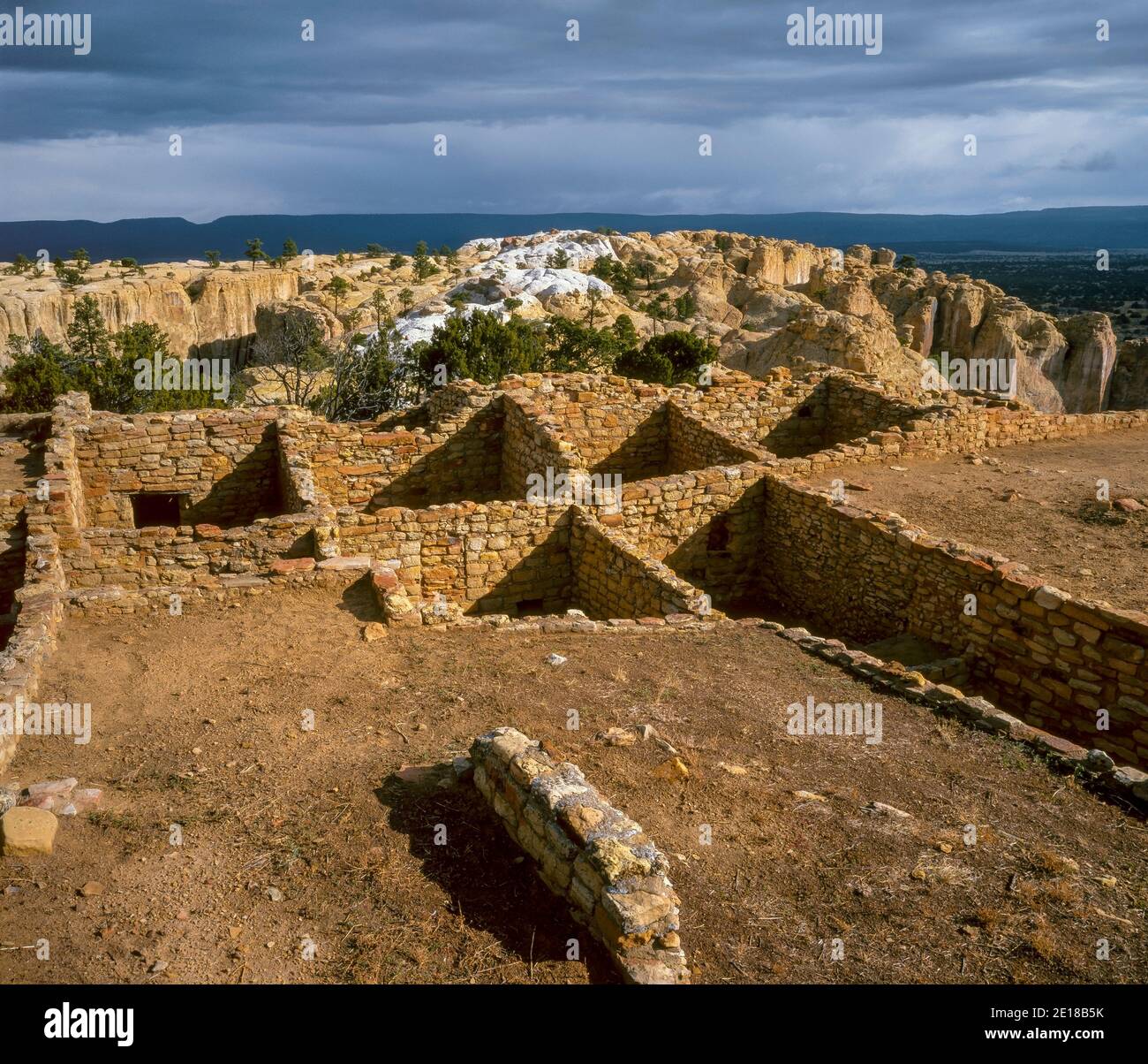 Ein "Ts'ina Ruinieren, El Morro National Monument, New Mexico Stockfoto