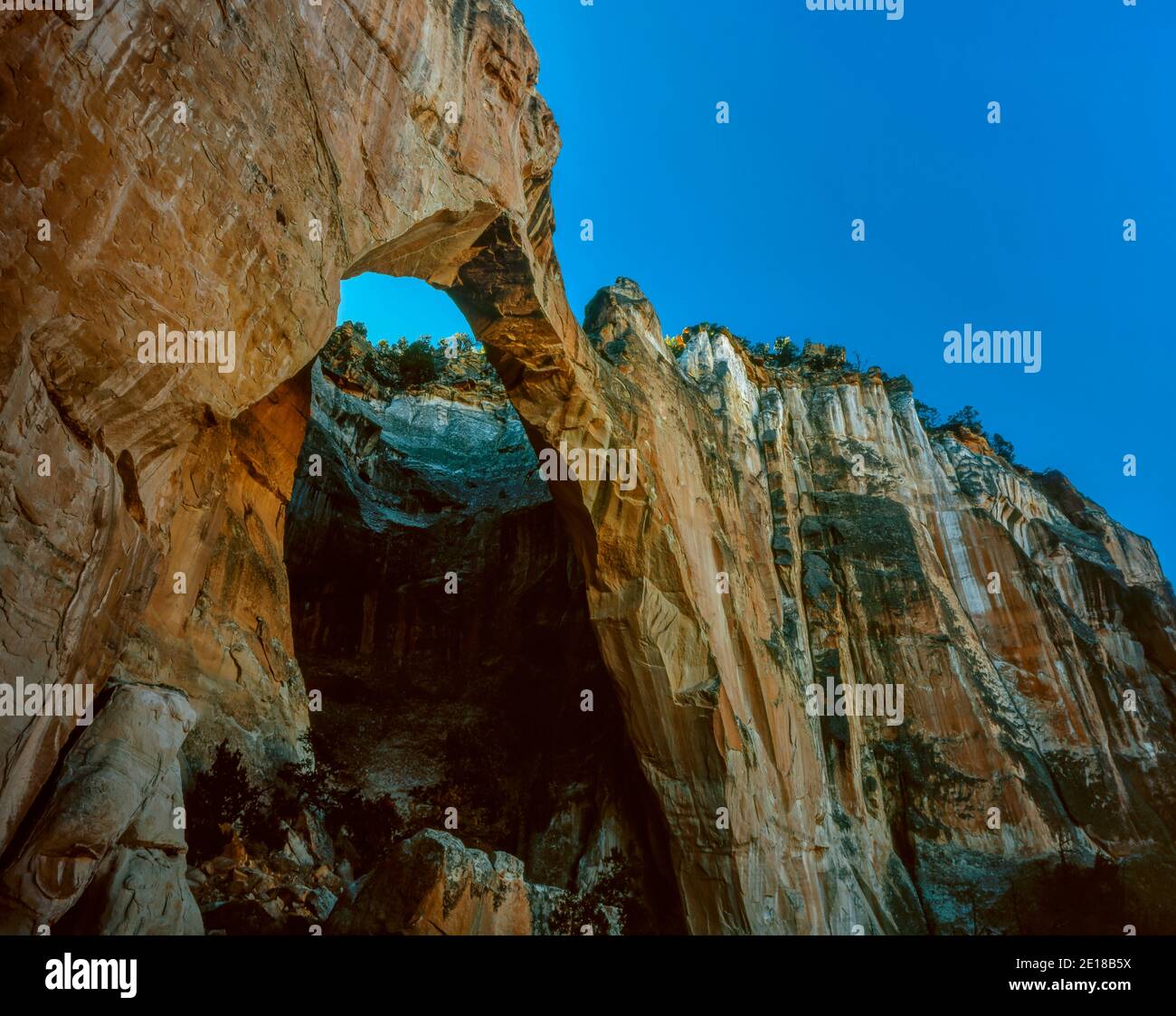 La Ventana Natural Arch, El Malpais National Monument, New Mexico Stockfoto