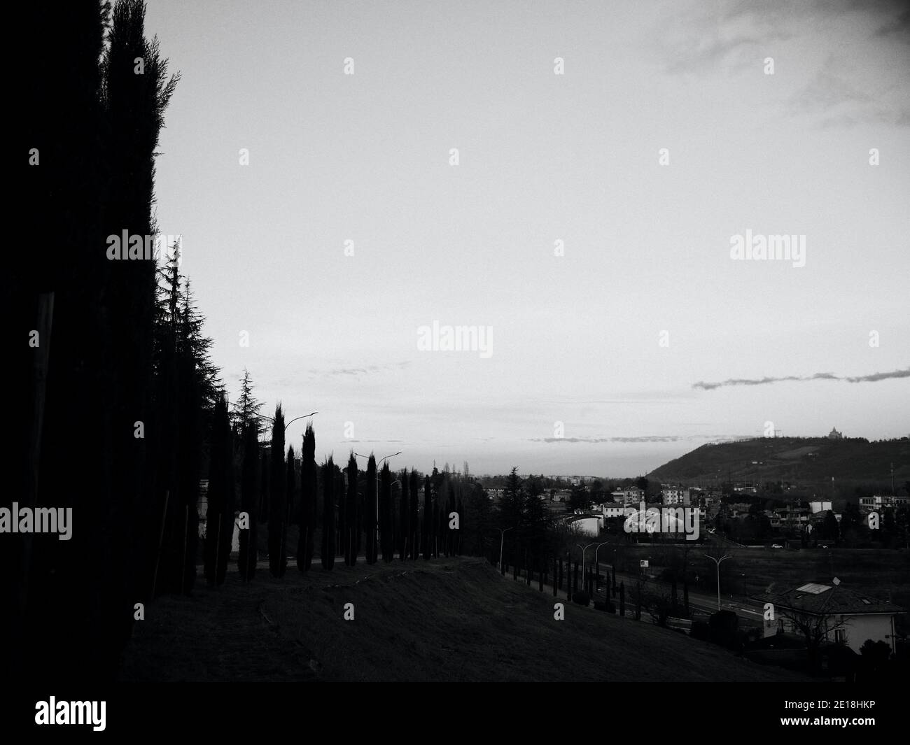 Blick auf das italienische Land Stockfoto