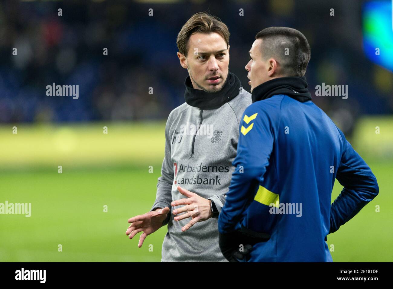 Broendby, Dänemark. März 2019. Der deutsche Fußballchef Matthias Jaissle hier als stellvertretender Geschäftsführer von Brøndby IF in Dänemark gesehen. (Foto: Gonzales Photo - Thomas Rasmussen) Stockfoto