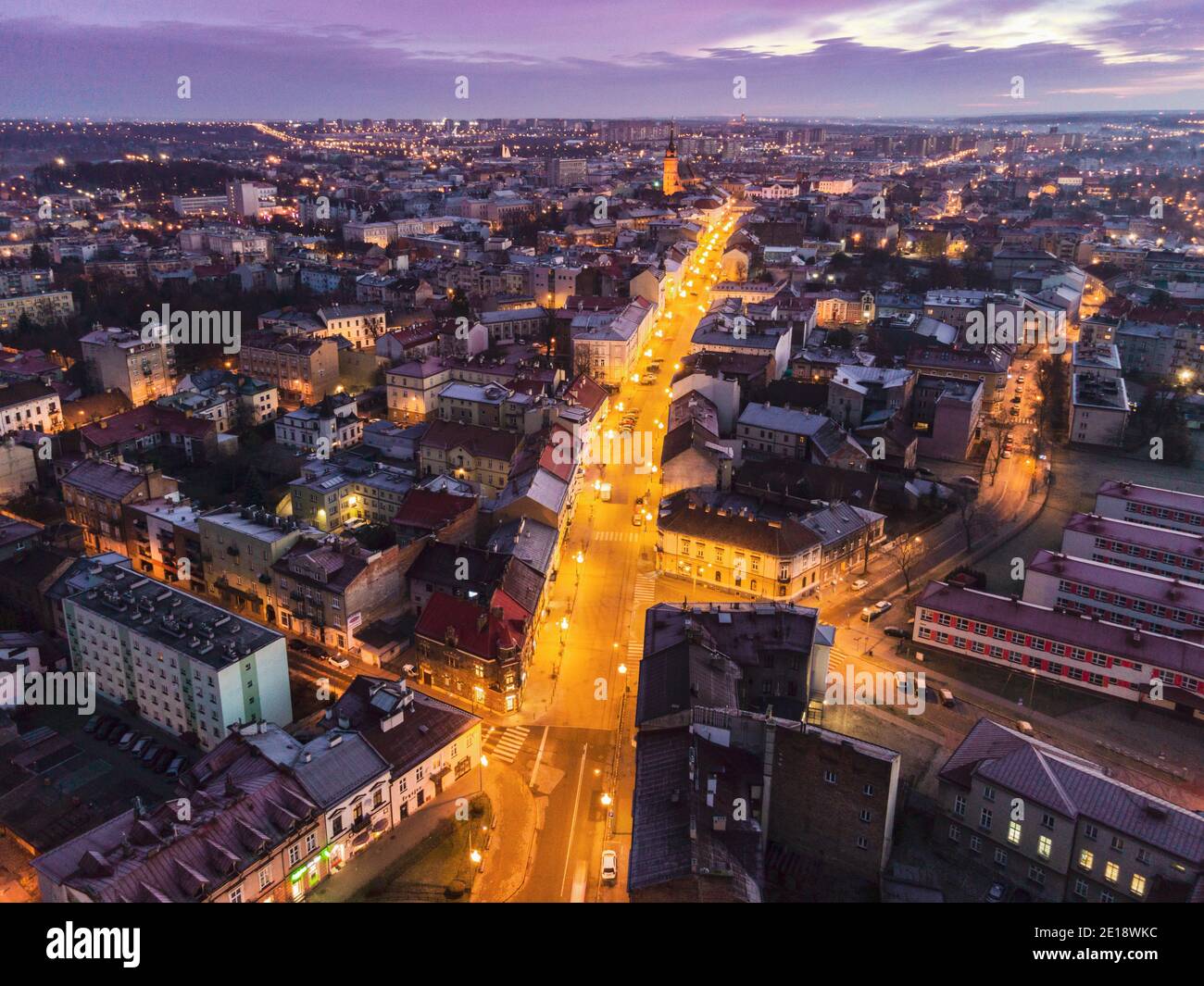 Skyline der Stadt Tarnow in der polnischen Region Malopolska in der
