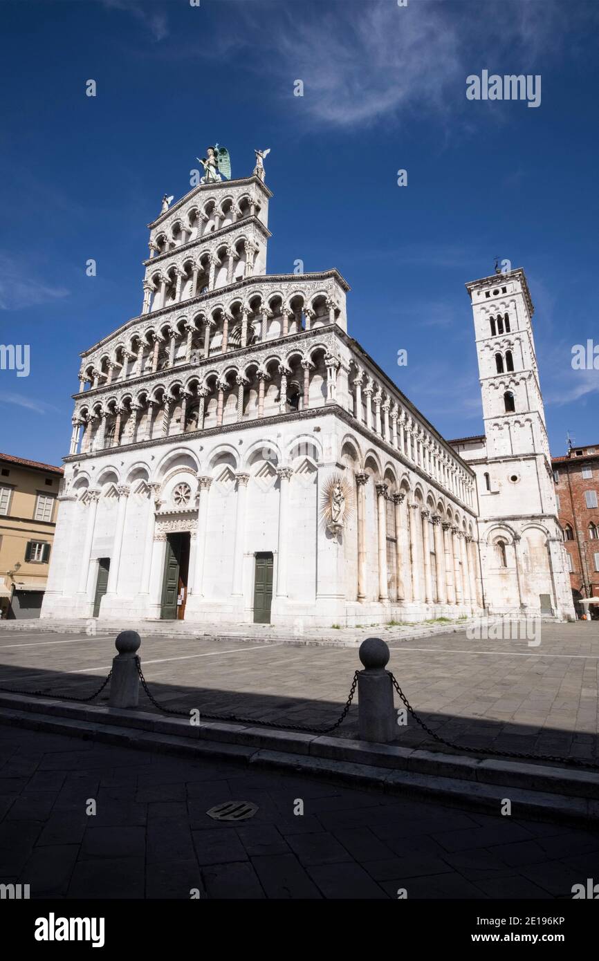 Italien, Toskana: Lucca. Kirche von San Michele in Foro Stockfoto