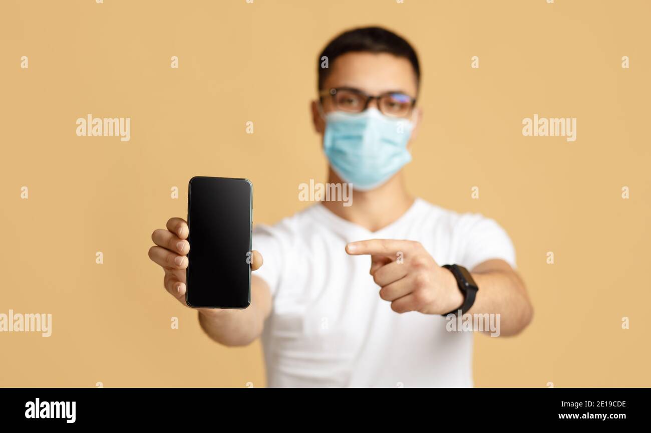 Beste mobile App für Nachrichten über Coronavirus-Epidemie Stockfoto