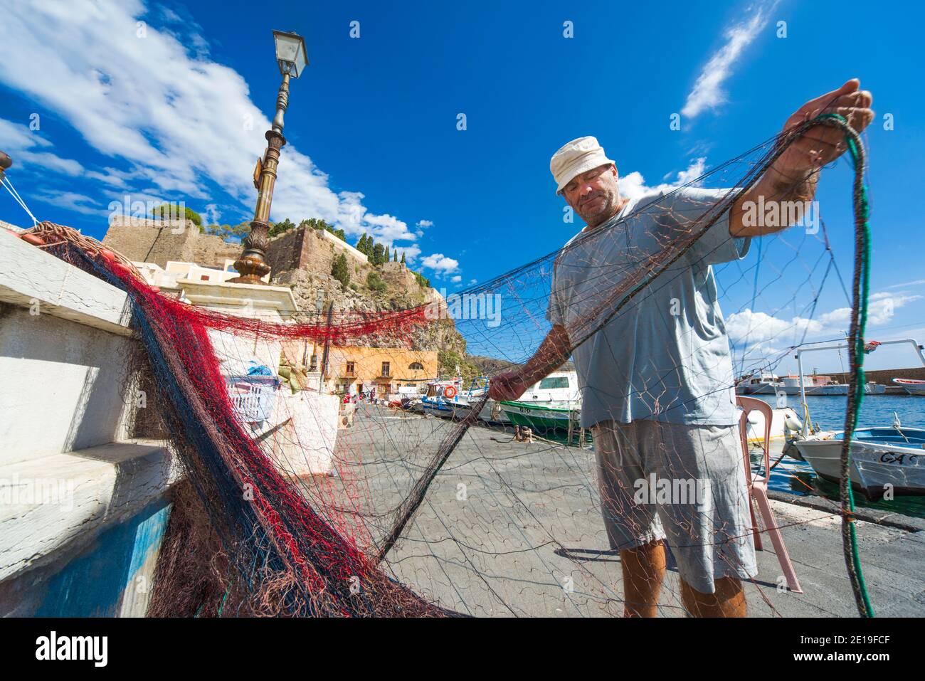 Lipari, Äolische Inseln (Isole Eolie), Sizilien Stockfoto
