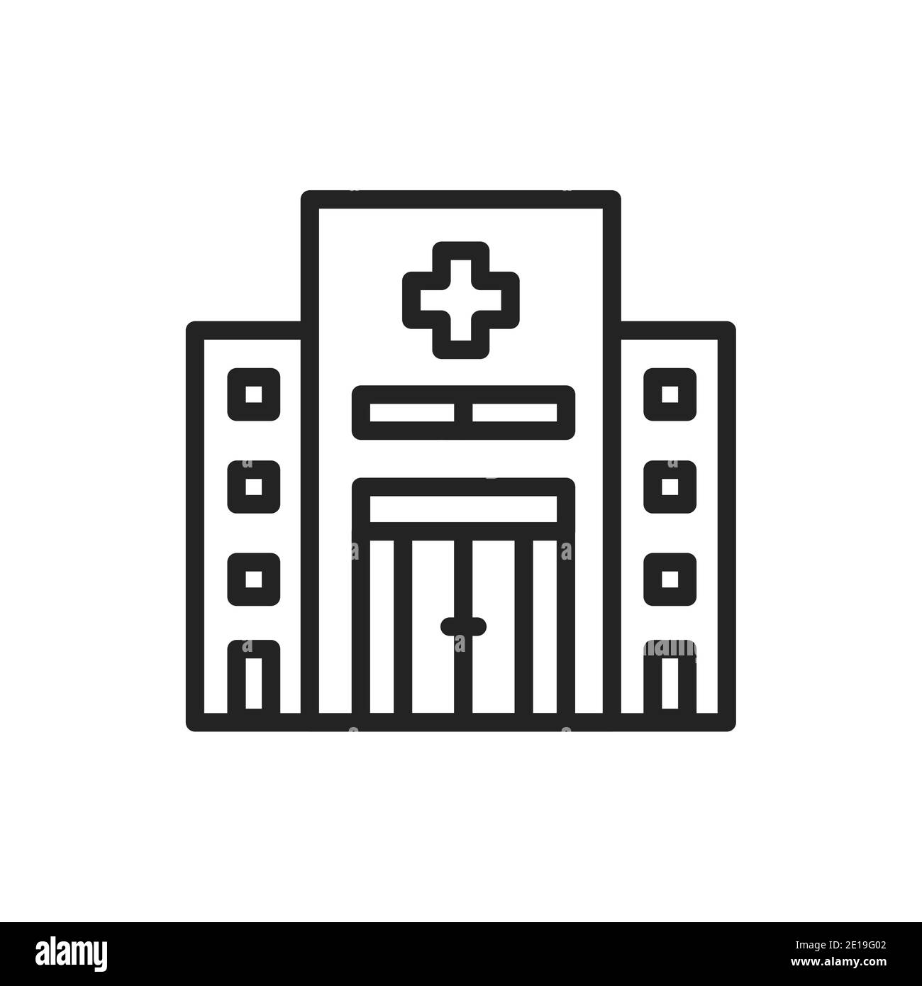 Symbol für die Farblinie wird angezeigt. Isoliertes Vektorelement. Stock Vektor