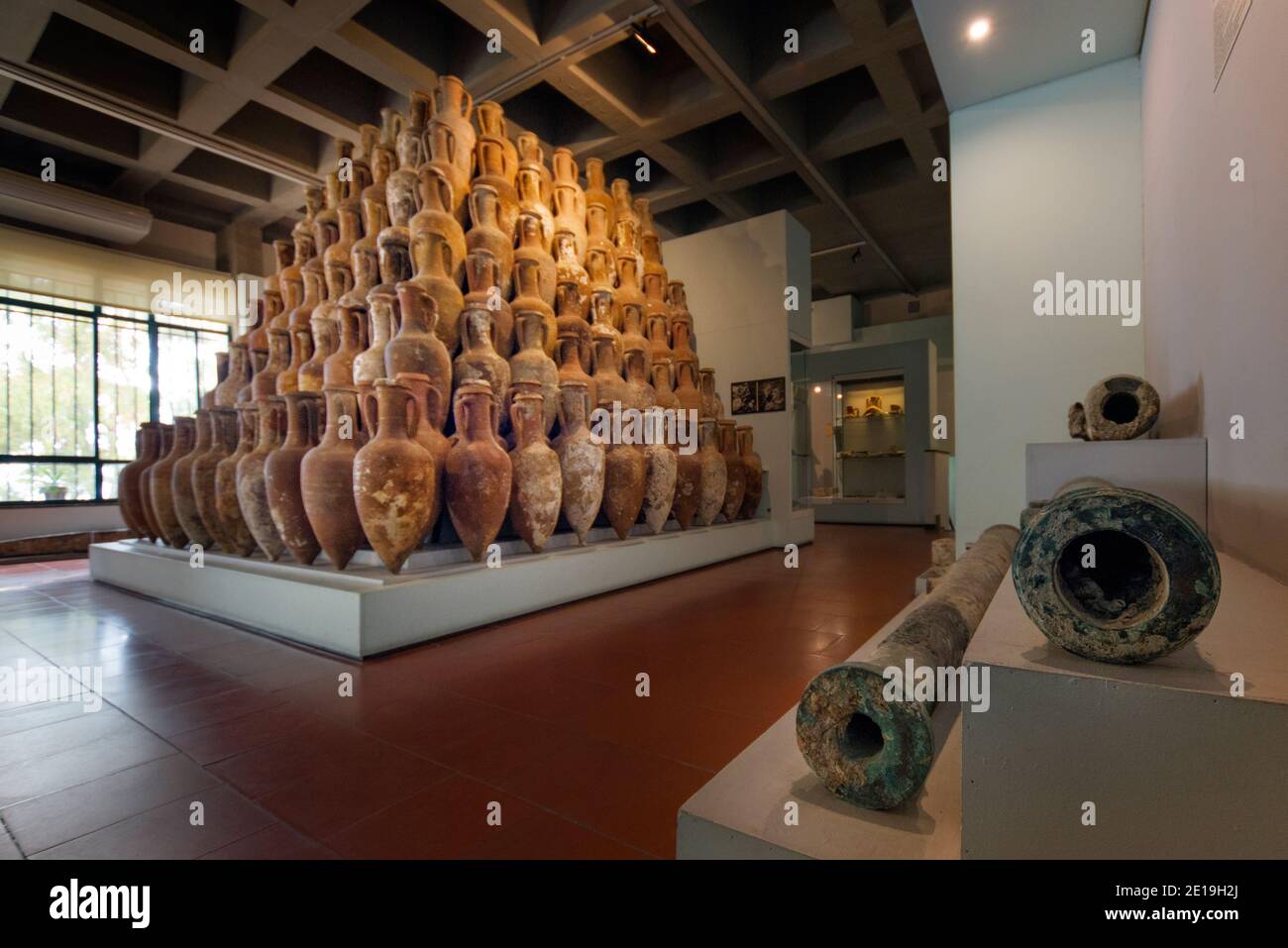Archäologisches Museum von Lipari, Äolischen Inseln (Isole Eolie), Sizilien Stockfoto