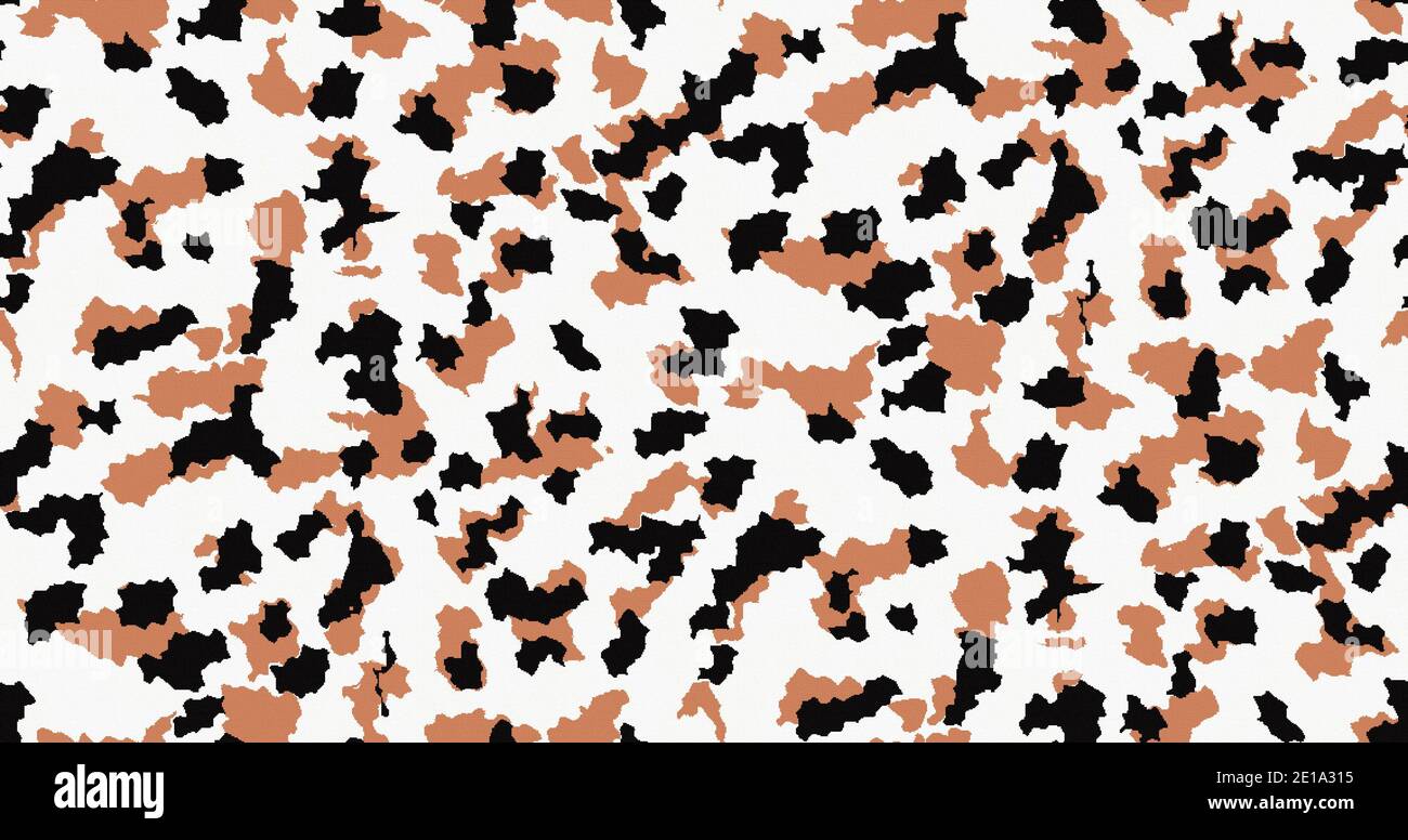 Leopard Muster Design, Illustration Hintergrund nahtlose Muster Stockfoto