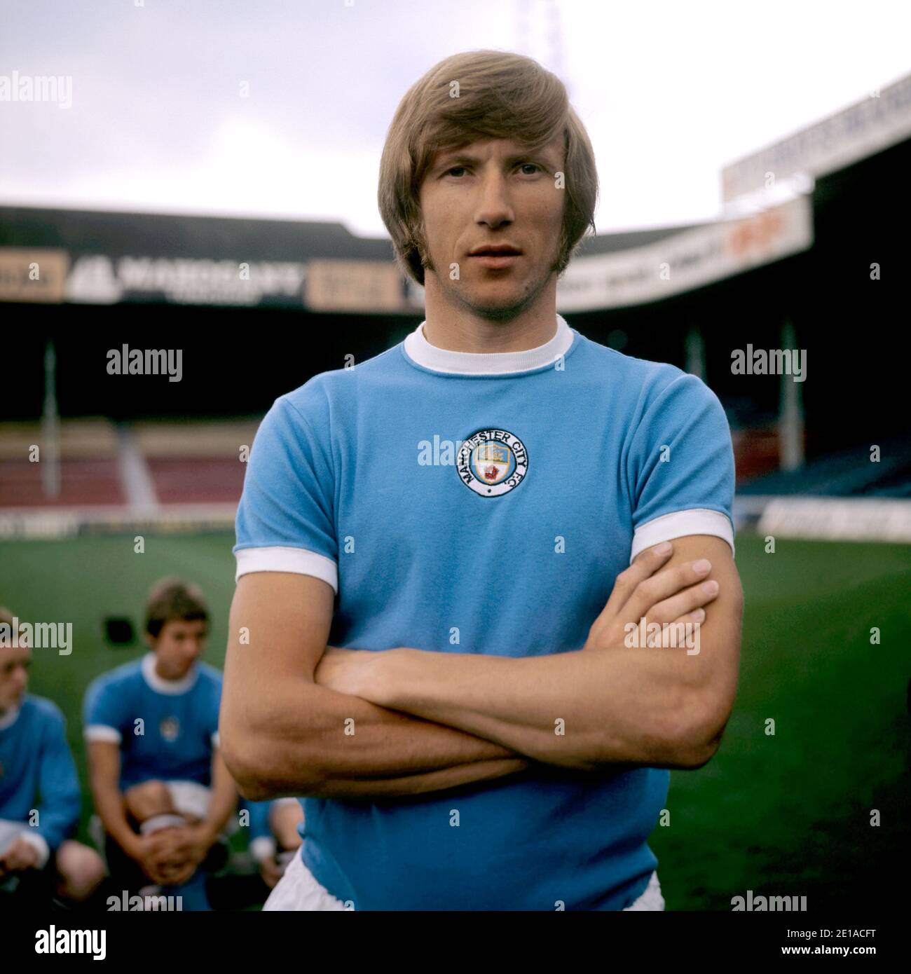 Aktenfoto vom 1-08-1972 von Colin Bell, Manchester City. Stockfoto