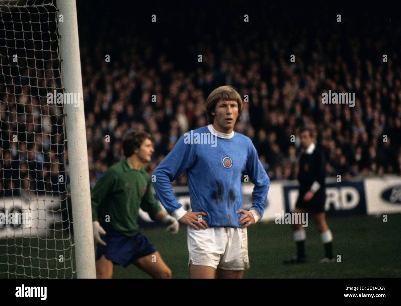 Aktenfoto vom 1-11-1970 von Colin Bell, Manchester City. Stockfoto