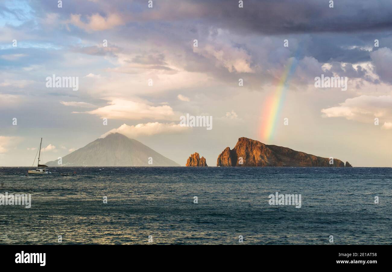 Panarea, Äolische Inseln (Isole Eolie), Sizilien Stockfoto