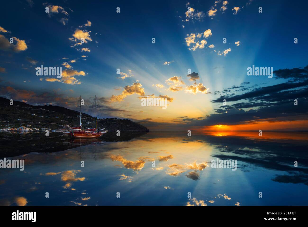 Salina, Äolische Inseln (Isole Eolie), Sizilien Stockfoto