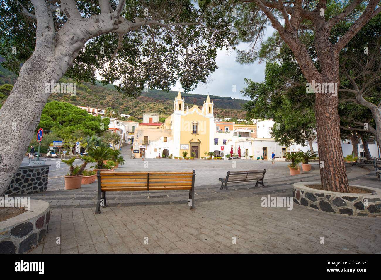 Salina, Äolische Inseln (Isole Eolie), Sizilien Stockfoto