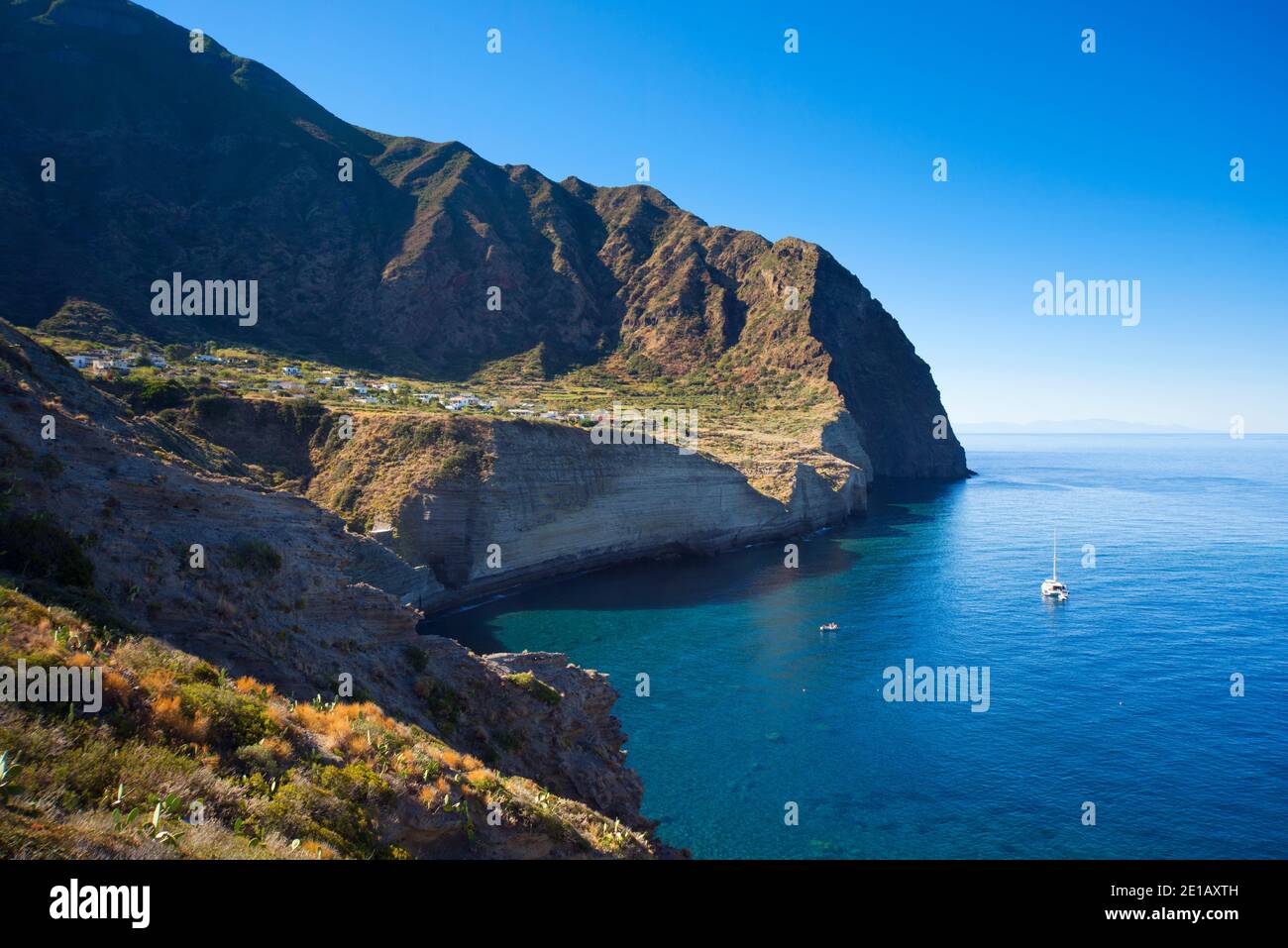 Pollara, Äolische Inseln (Isole Eolie), Sizilien Stockfoto