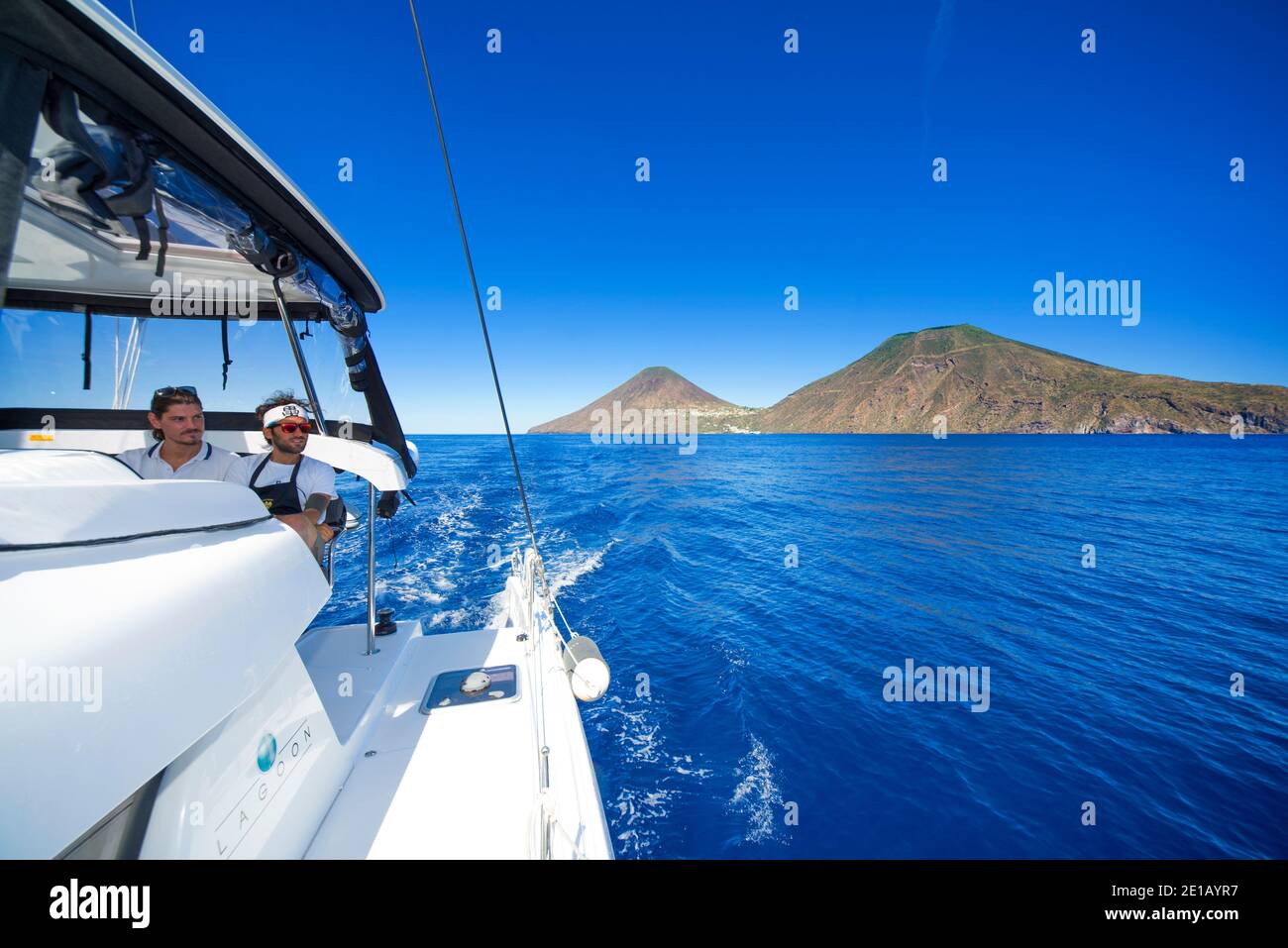Salina, Äolische Inseln (Isole Eolie), Sizilien, Italien Stockfoto