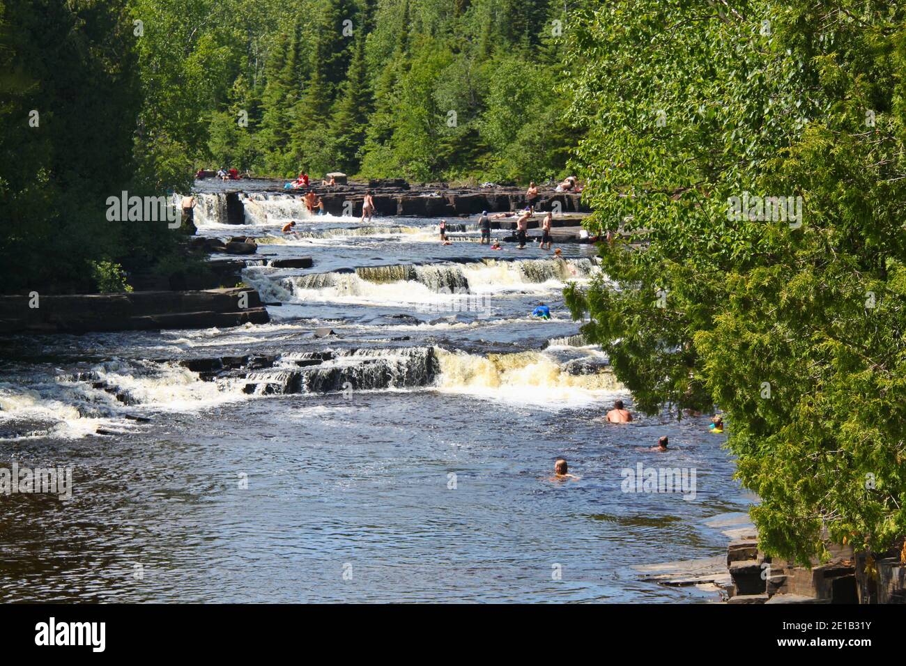 Trowbridge fällt im Sommer in Thunder Bay, Ontario, Kanada Stockfoto