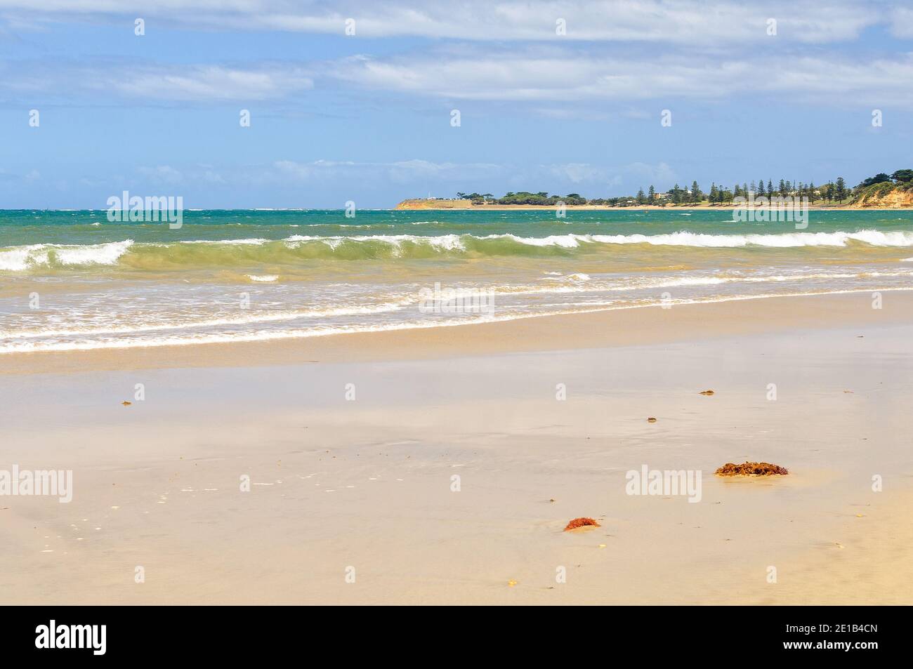 Dieser wunderschöne Strandabschnitt wurde nach Andrew White, einem englischen Siedler, Torquay, Victoria, Australien, benannt Stockfoto