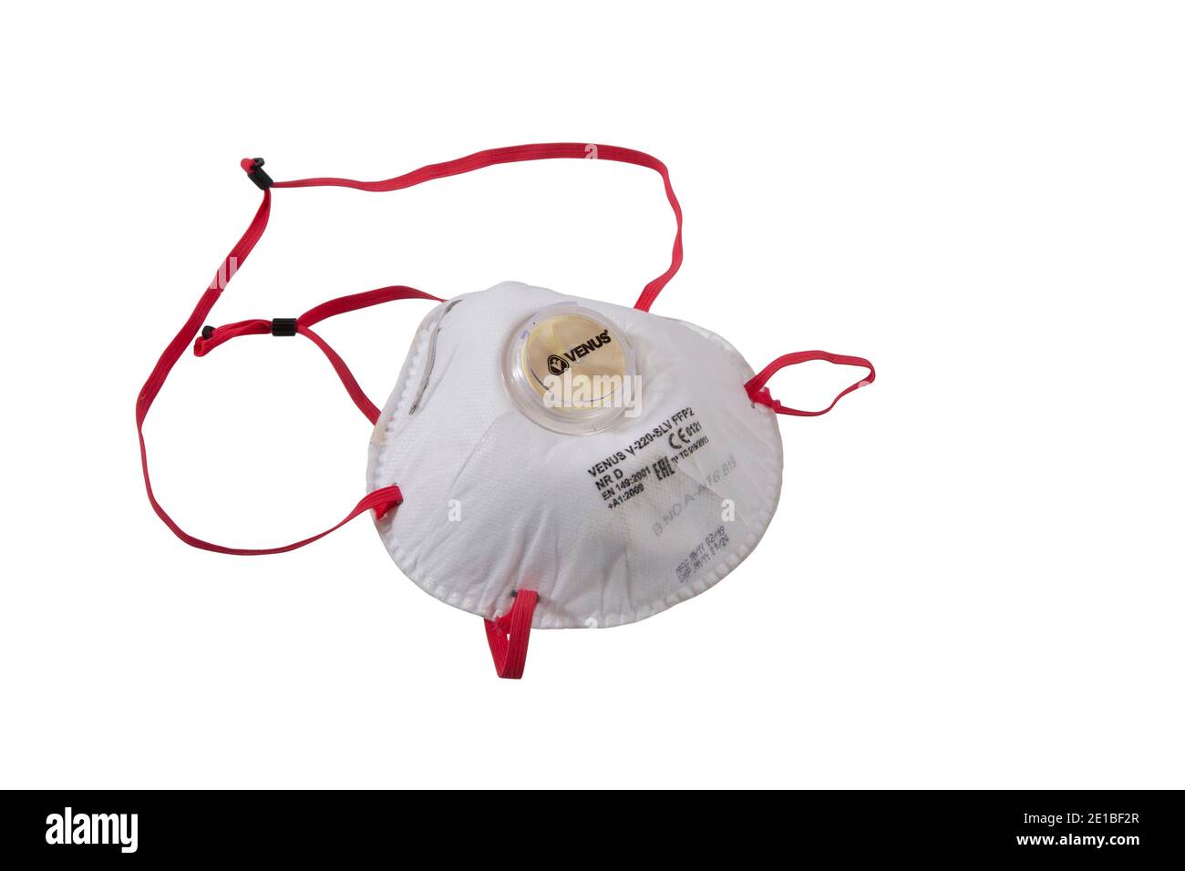 Mund-Nasen-Maske FSP-2 Schutzmaske gegen Viren wie z. B. Covid-19 Stockfoto