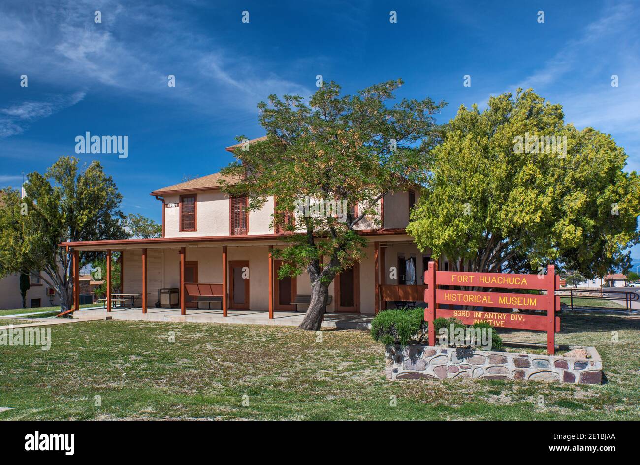 Fort Huachuca Historisches Museum in Fort Huachuca in Sierra Vista, Arizona, USA Stockfoto