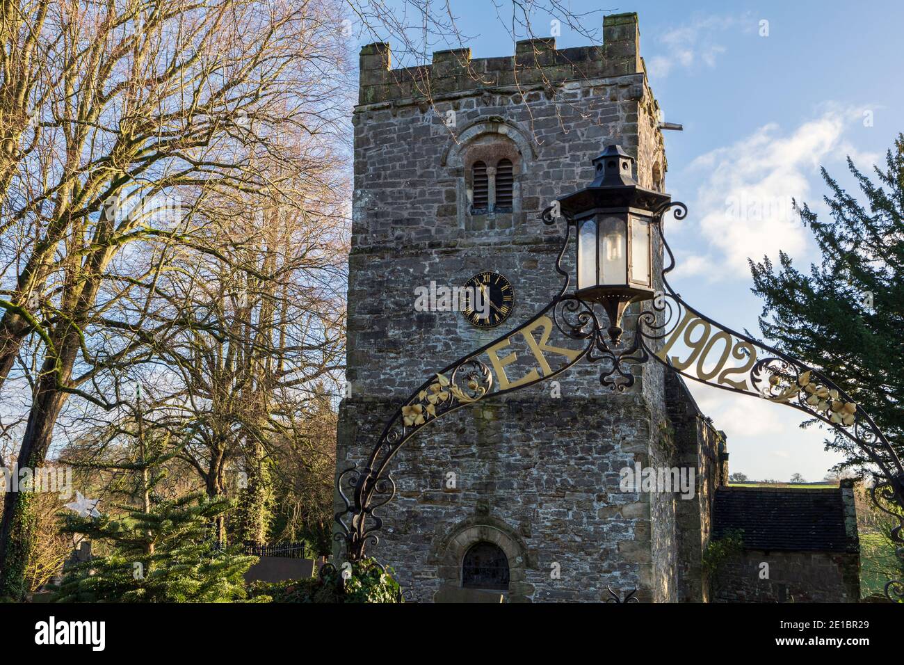 St Leonard's Church, Thorpe, Peak District National Park, Derbyshire Stockfoto