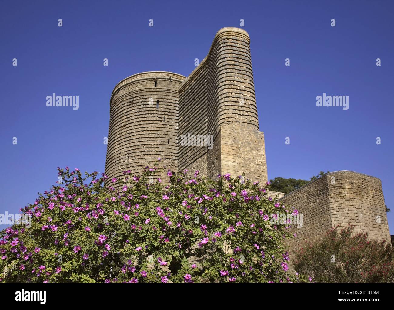 Jungfernturm (GIZ Galasi) in Baku. Aserbaidschan Stockfoto