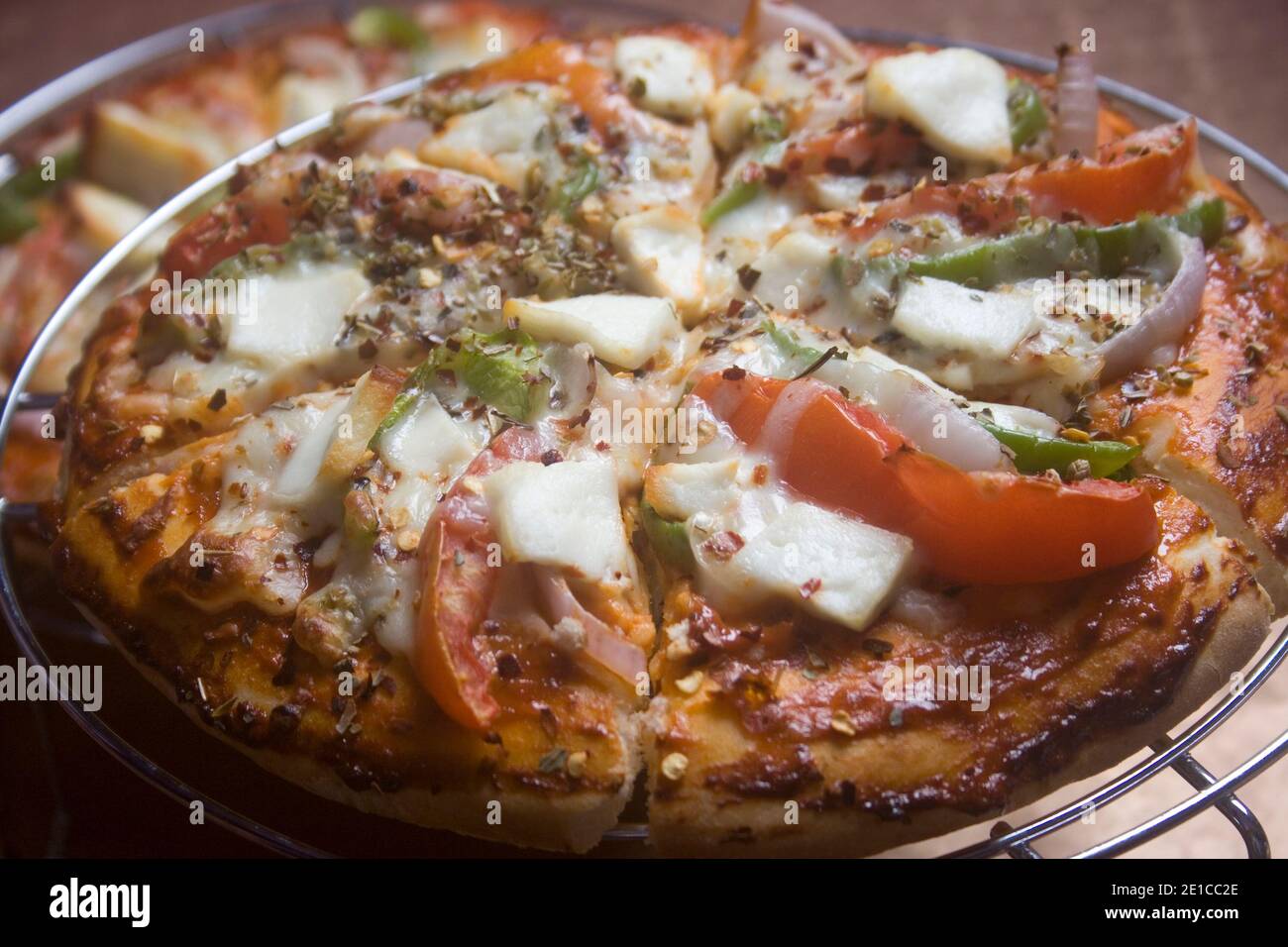 Pizza, Pizza niemand Stockfoto