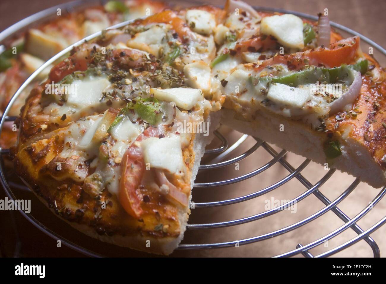 Pizza, Pizza niemand Stockfoto