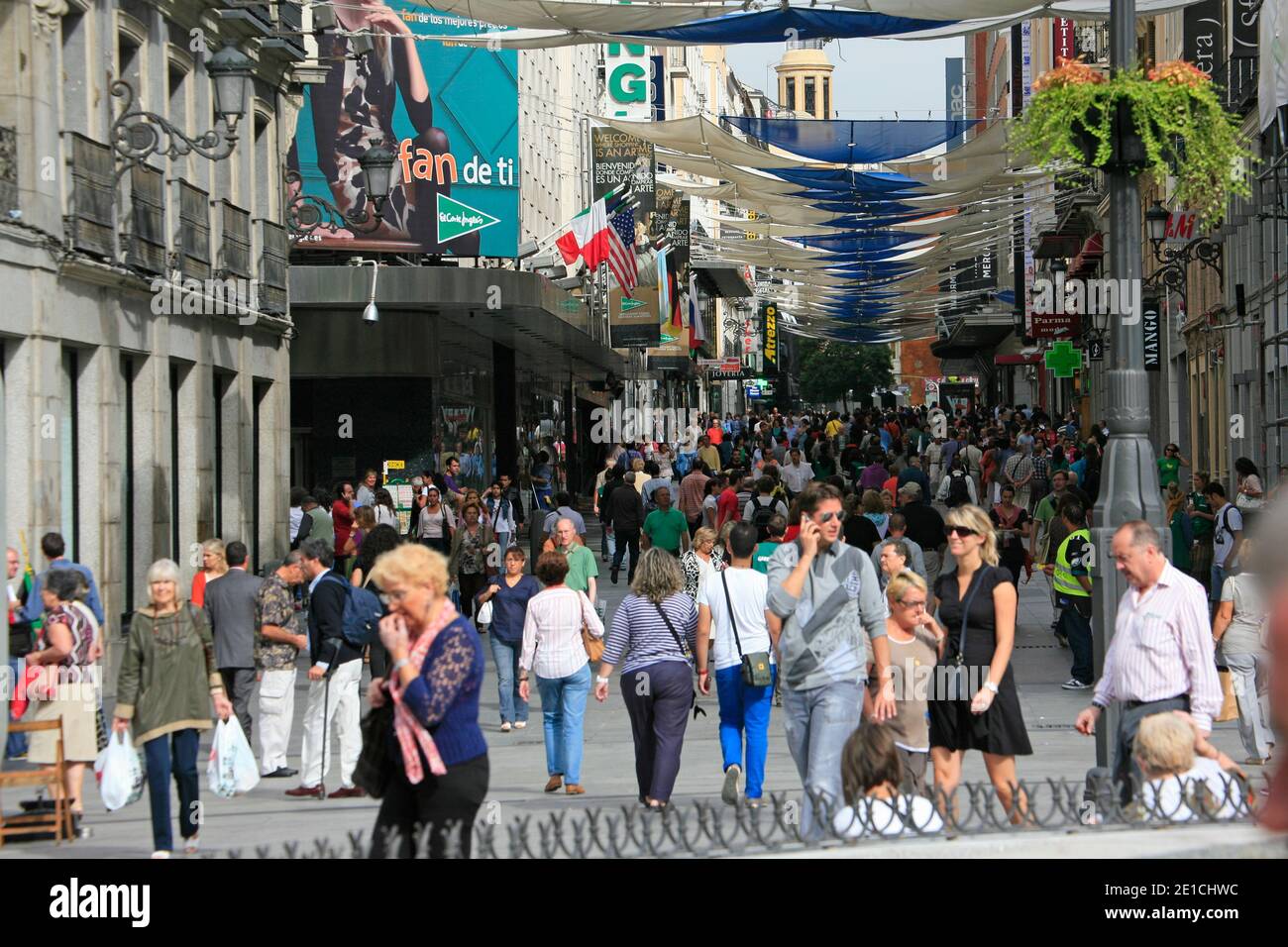 Calle del Arenal, Madrid, Spanien. Stockfoto